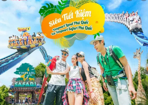 [MIỄN PHÍ VOUCHER ĂN UỐNG] COMBO: Vé vào cửa VinWonders Phú Quốc và VinPearl Safari Phú Quốc 